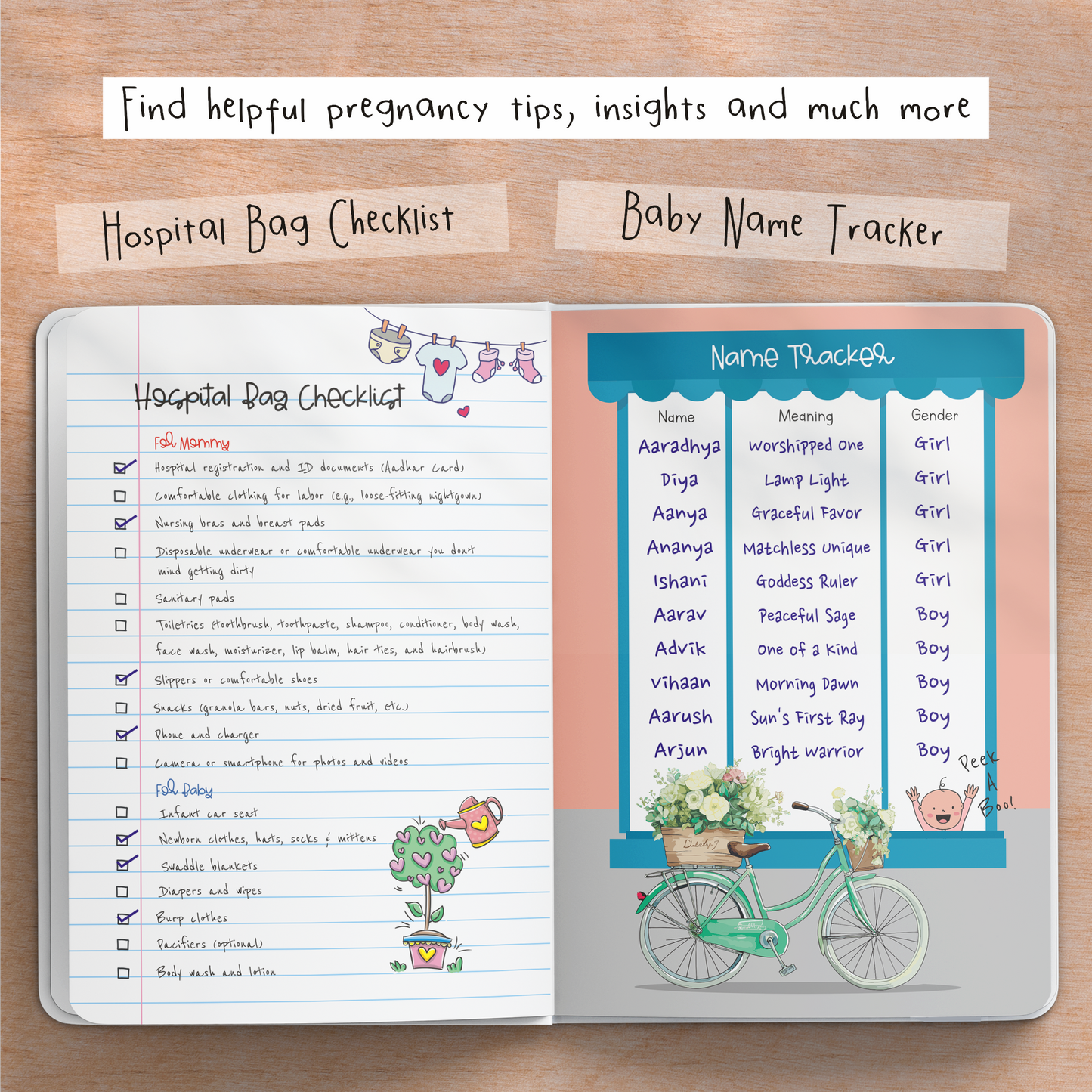 Bump to Baby : A Pregnancy Book to Capture Every Milestone of Mom & Baby’s 9-Month Journey | 160 Pages Pregnancy Journal for Expecting Moms
