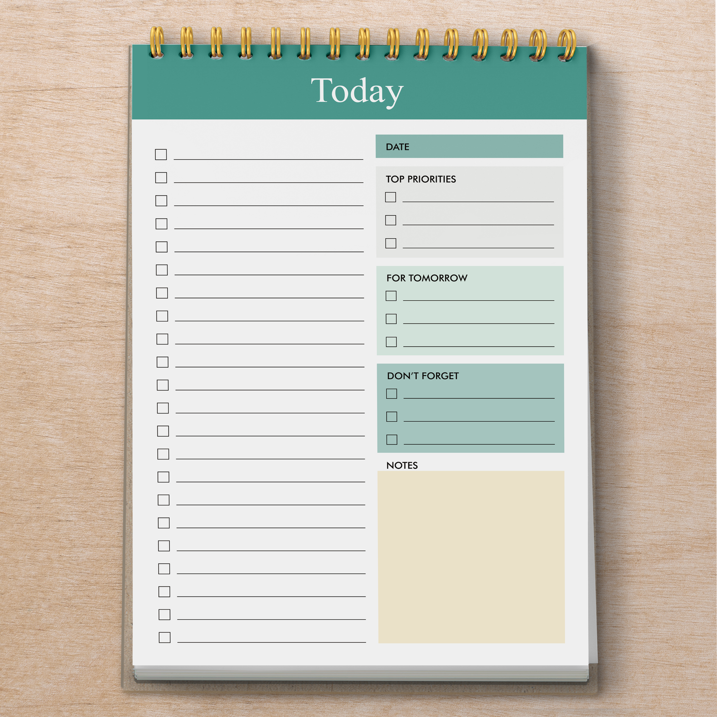 To Do List Notepad - Daily Planner Notepad Undated 54/108 Pages Sheets Tear Off, 6.5" x 9.5" Planning Pad