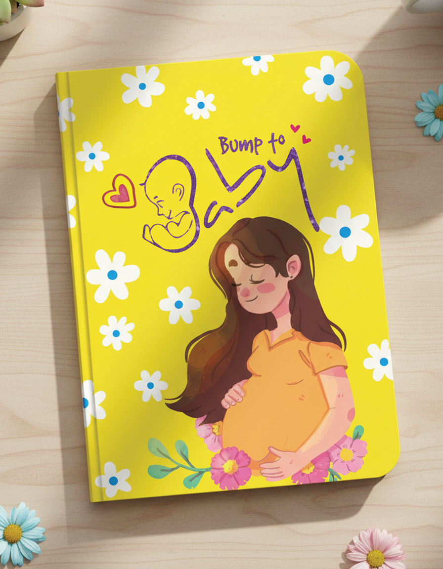 Bump to Baby : A Pregnancy Book to Capture Every Milestone of Mom & Baby’s 9-Month Journey | 160 Pages Pregnancy Journal for Expecting Moms