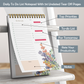 Zaslan To Do List Notepad - Daily Planner Notepad Undated 54 Sheets/108 Pages Tear Off, 6.5 Inches X 9.5 Inches