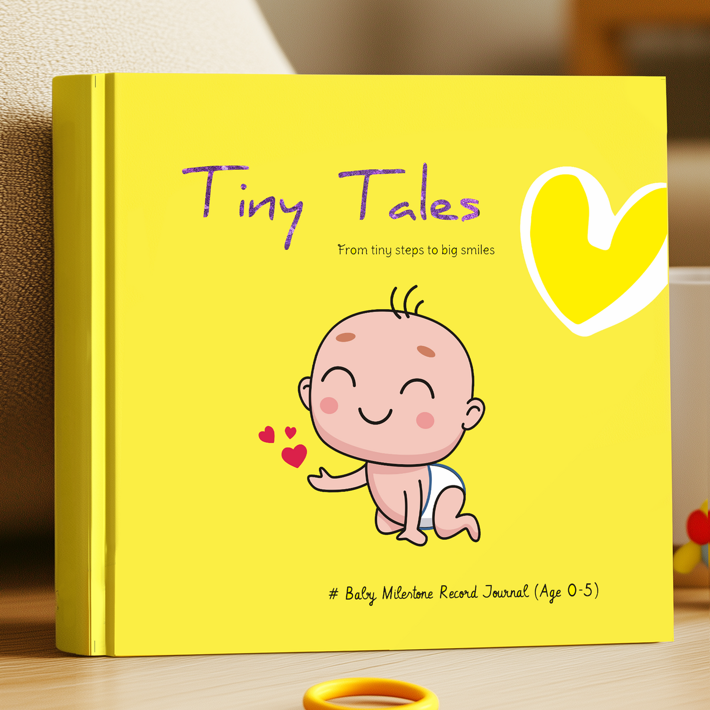Baby Memory Book with Photo Album for First 5 Years - A Milestone Book to Record Every Event from Birth to Age 5