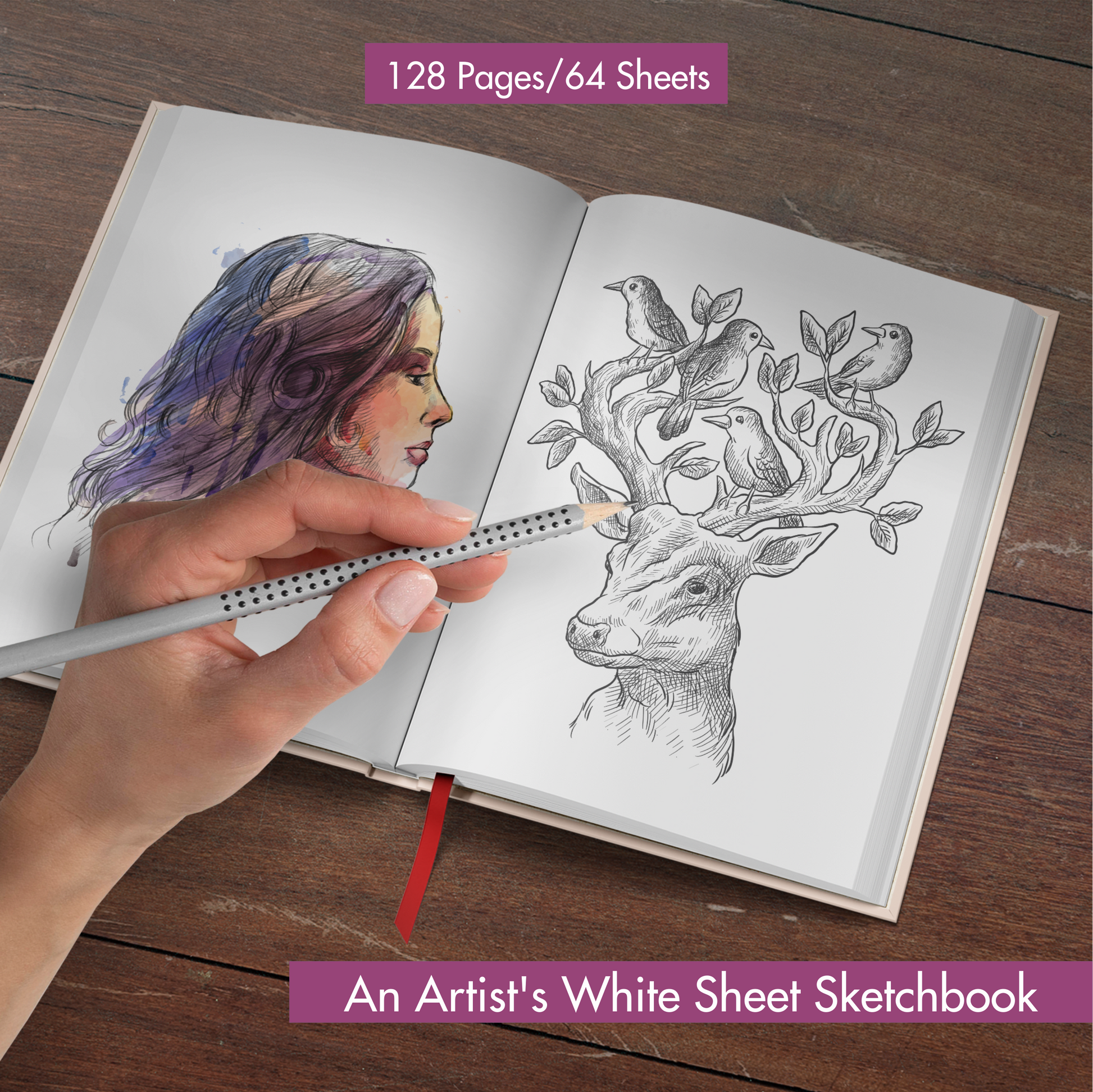 Sketch-O Sketch Drawing Book (Soft Cover) - 140GSM