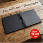 Zaslan Scrapbook Album, 56 Pages/28 Sheets, 240 Gsm Thick Black Paper, Photo Album Scrapbook, Memory Book - Ideal for Your Scrapbooking Albums Art & Craft Projects (8.5 x 8.5 Inch)