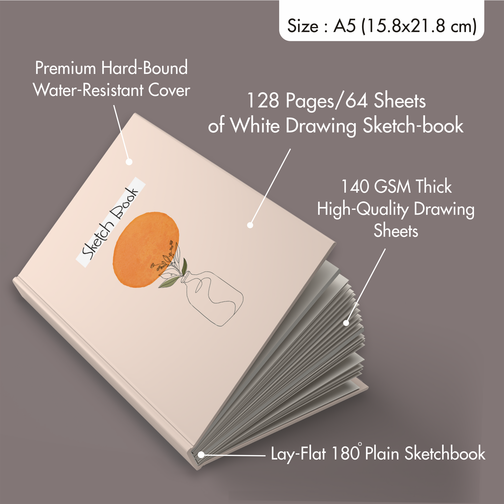 Sketch-O Sketch Drawing Book (Soft Cover) - 140GSM