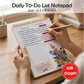 Zaslan To Do List Notepad - Daily Planner Notepad Undated 54 Sheets/108 Pages Tear Off, 6.5 Inches X 9.5 Inches