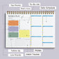 Zaslan Weekly Planner with Habit Tracker – Undated To-Do List Notepad for Priorities & Goals | 52 Tear-Off Sheets | 8.5” x 11”, A4 Size