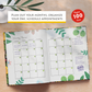 Dream Create Inspire - Undated Daily & Monthly Planner | Guided Journal, Gratitude Journal & Habit Tracker | 160+ Stickers | 12 Months