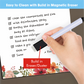 Zaslan Magnetic Dry Erase Rewritable Whiteboard For Fridge With Marker Pen and Duster/Eraser | Size - 23 X 28 Cm