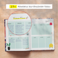 Dream Create Inspire - Undated Daily & Monthly Planner | Guided Journal, Gratitude Journal & Habit Tracker | 160+ Stickers | 12 Months