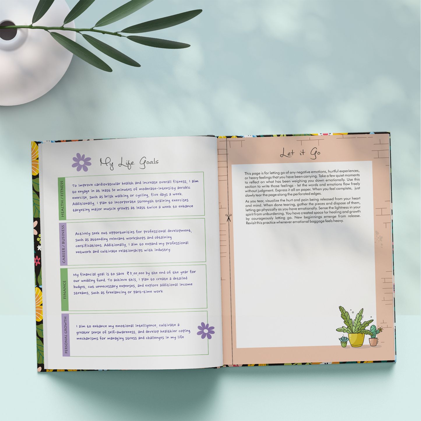 Dream Create Inspire - Undated Daily & Monthly Planner